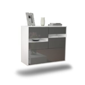Sideboard Fayetteville, Grau, hängend (92x79x35cm)