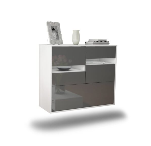 Sideboard Fayetteville, Grau, hängend (92x79x35cm)