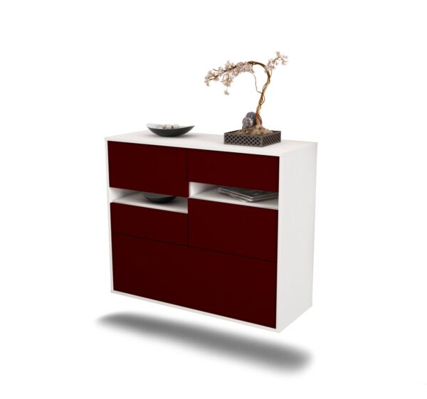 Sideboard Fayetteville, Bordeaux, hängend (92x79x35cm)