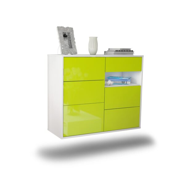 Sideboard Huntsville, Grün, hängend (92x79x35cm)