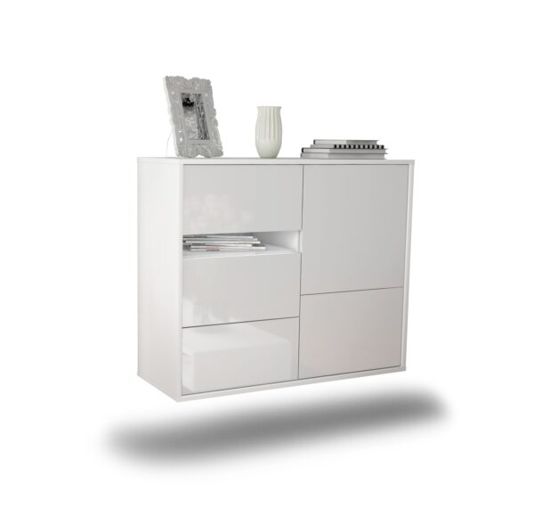 Sideboard Ontario, Weiß, hängend (92x79x35cm)