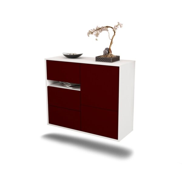 Sideboard Ontario, Bordeaux, hängend (92x79x35cm)