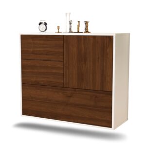 Sideboard Rancho Cucamonga, Walnuss, hängend (92x79x35cm)