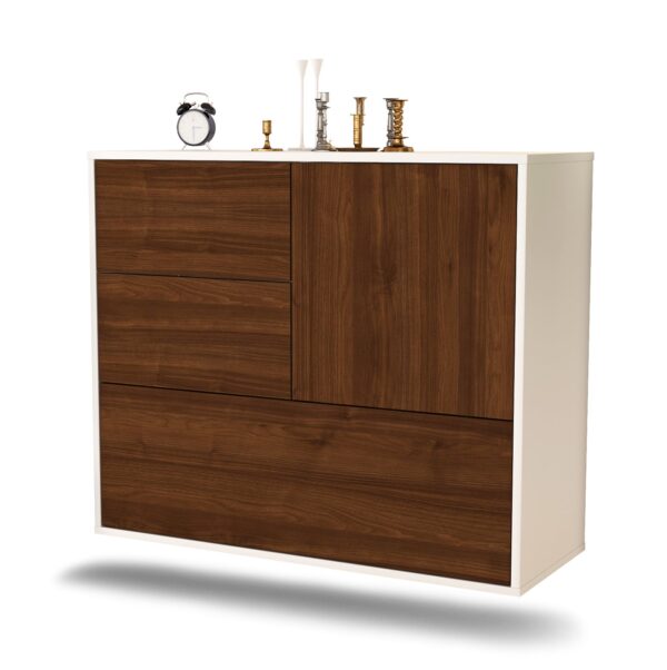 Sideboard Rancho Cucamonga, Walnuss, hängend (92x79x35cm)