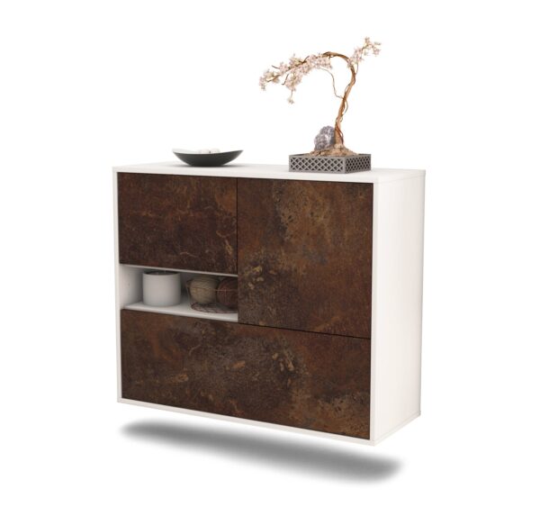 Sideboard Santa Clarita, Rost, hängend (92x79x35cm)