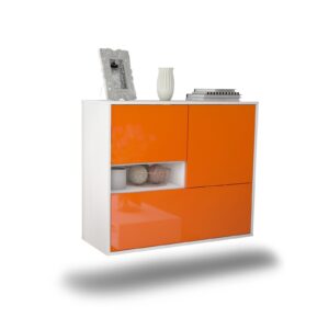 Sideboard Santa Clarita, Orange, hängend (92x79x35cm)