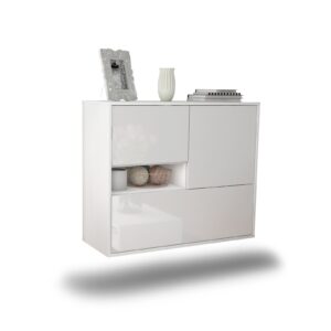 Sideboard Santa Clarita, Weiß, hängend (92x79x35cm)