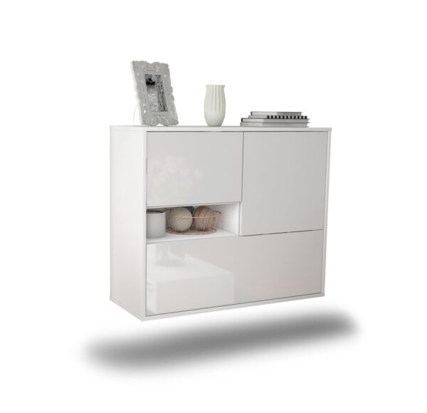 Sideboard Santa Clarita, Weiß, hängend (92x79x35cm)
