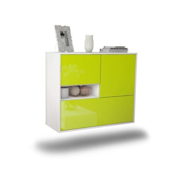 Sideboard Santa Clarita, Grün, hängend (92x79x35cm)