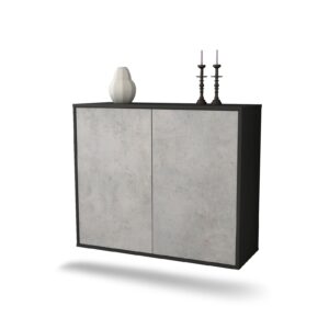 Sideboard Hialeah, Beton, hängend (92x79x35cm)