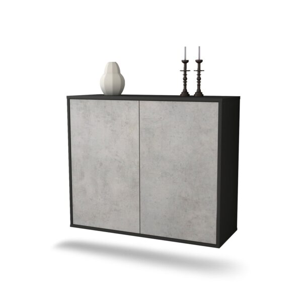 Sideboard Hialeah, Beton, hängend (92x79x35cm)