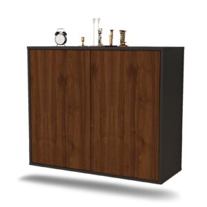 Sideboard Hialeah, Walnuss, hängend (92x79x35cm)