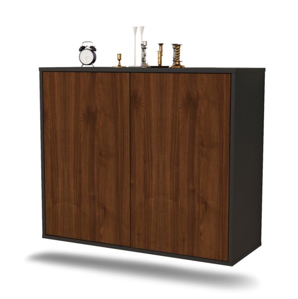 Sideboard Hialeah, Walnuss, hängend (92x79x35cm)