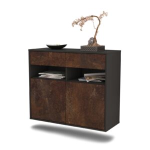 Sideboard North Las Vegas, Rost, hängend (92x79x35cm)