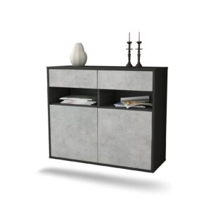 Sideboard North Las Vegas, Beton, hängend (92x79x35cm)