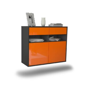 Sideboard North Las Vegas, Orange, hängend (92x79x35cm)