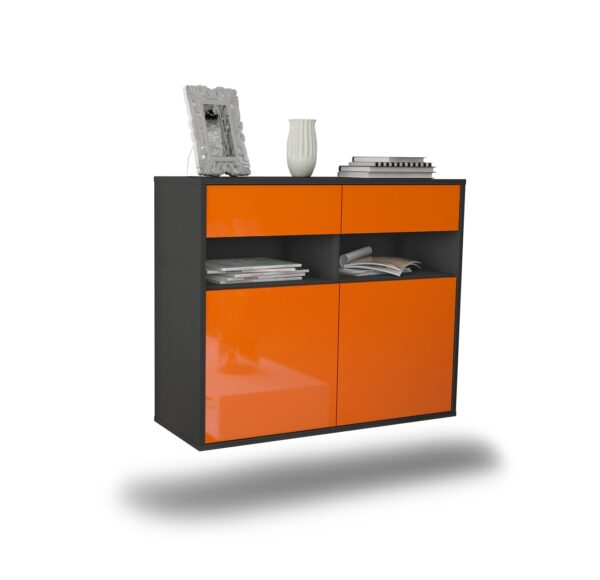 Sideboard North Las Vegas, Orange, hängend (92x79x35cm)