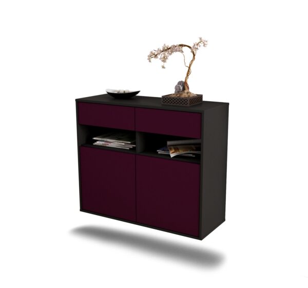 Sideboard North Las Vegas, Lila, hängend (92x79x35cm)