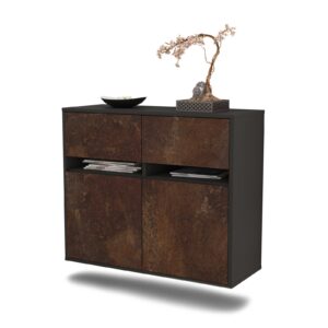 Sideboard Akron, Rost, hängend (92x79x35cm)