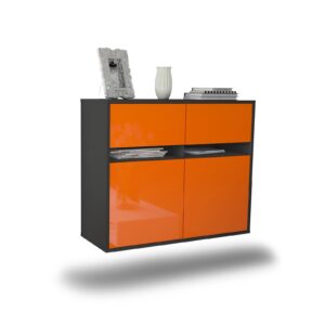 Sideboard Akron, Orange, hängend (92x79x35cm)