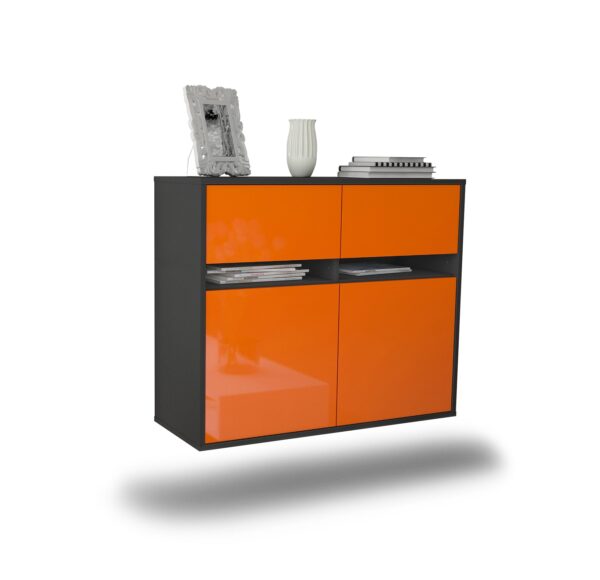 Sideboard Akron, Orange, hängend (92x79x35cm)