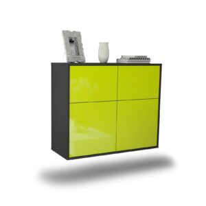 Sideboard Gilbert, Grün, hängend (92x79x35cm)