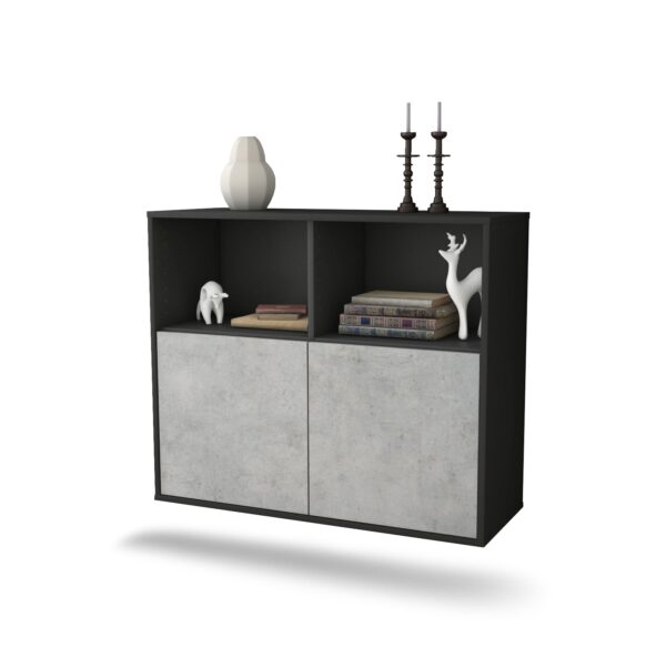 Sideboard Rochester, Beton, hängend (92x79x35cm)