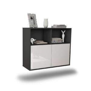 Sideboard Rochester, Weiß, hängend (92x79x35cm)