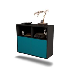 Sideboard Rochester, Türkis, hängend (92x79x35cm)