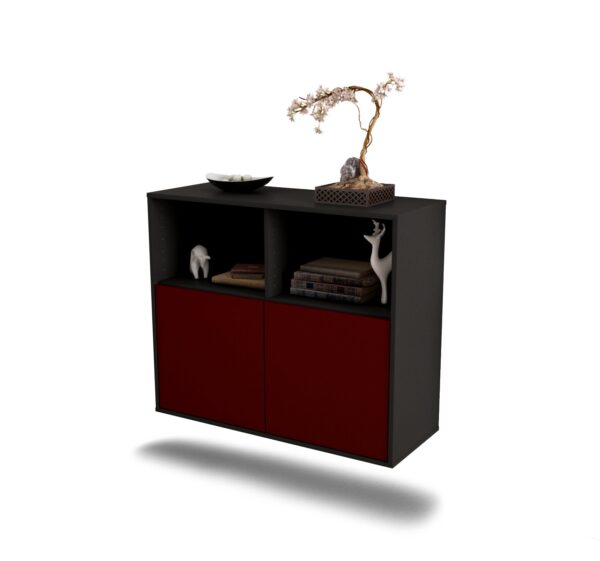 Sideboard Rochester, Bordeaux, hängend (92x79x35cm)