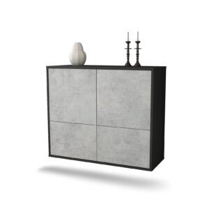 Sideboard Montgomery, Beton, hängend (92x79x35cm)