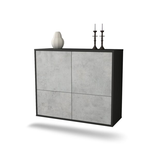 Sideboard Montgomery, Beton, hängend (92x79x35cm)