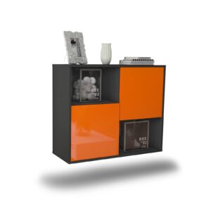 Sideboard Modesto, Orange, hängend (92x79x35cm)