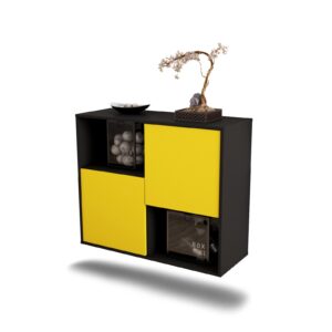 Sideboard Modesto, Gelb, hängend (92x79x35cm)