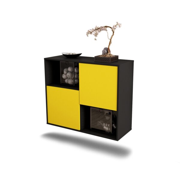 Sideboard Modesto, Gelb, hängend (92x79x35cm)