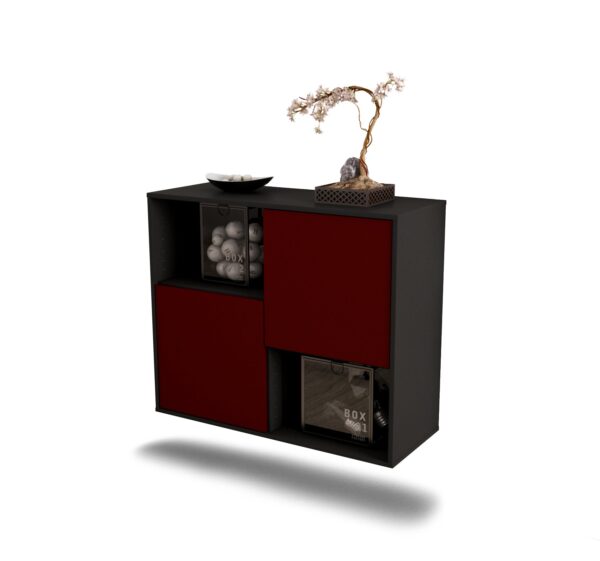 Sideboard Modesto, Bordeaux, hängend (92x79x35cm)
