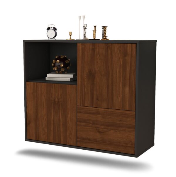 Sideboard Boise, Walnuss, hängend (92x79x35cm)