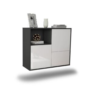 Sideboard Boise, Weiß, hängend (92x79x35cm)