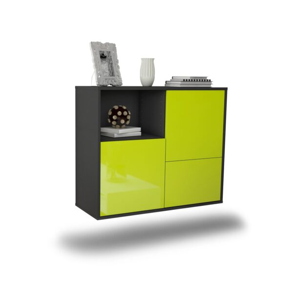 Sideboard Boise, Grün, hängend (92x79x35cm)