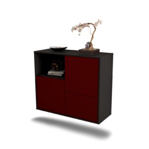 Sideboard Boise, Bordeaux, hängend (92x79x35cm)