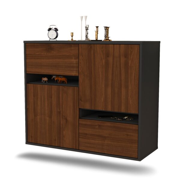 Sideboard Irvine, Walnuss, hängend (92x79x35cm)