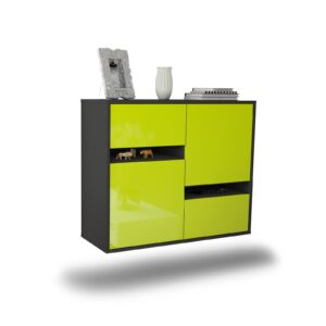 Sideboard Irvine, Grün, hängend (92x79x35cm)