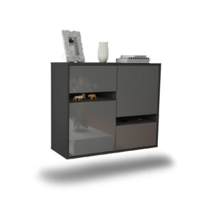 Sideboard Irvine, Grau, hängend (92x79x35cm)