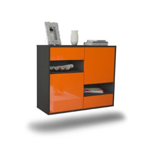 Sideboard Spokane, Orange, hängend (92x79x35cm)