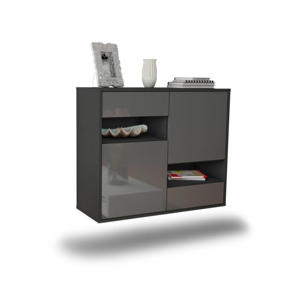 Sideboard Spokane, Grau, hängend (92x79x35cm)