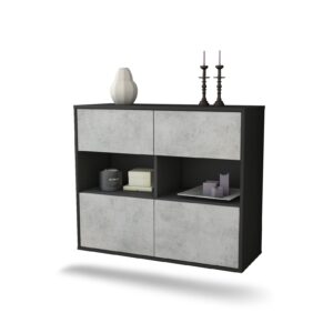Sideboard Richmond, Beton, hängend (92x79x35cm)