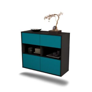 Sideboard Richmond, Türkis, hängend (92x79x35cm)