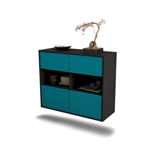 Sideboard Richmond, Türkis, hängend (92x79x35cm)