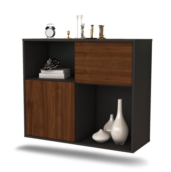 Sideboard Shreveport, Walnuss, hängend (92x79x35cm)