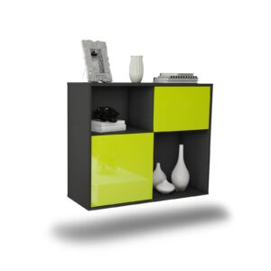 Sideboard Shreveport, Grün, hängend (92x79x35cm)